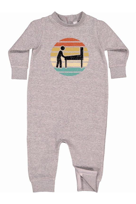 Pinball Retro Arcade Game Baby Fleece Romper