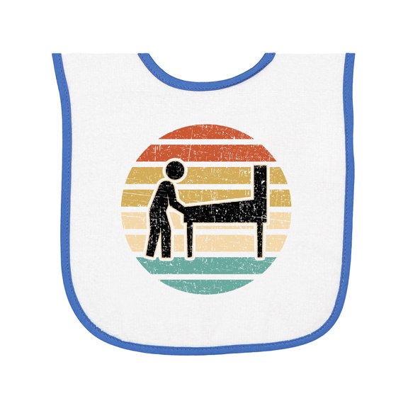 Inktastic Pinball Retro Arcade Game Baby Terry Cloth Bib