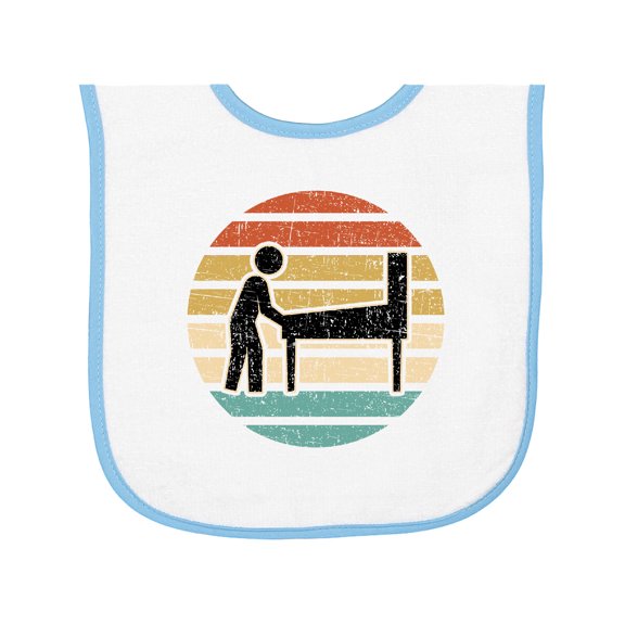 Inktastic Pinball Retro Arcade Game Baby Terry Cloth Bib