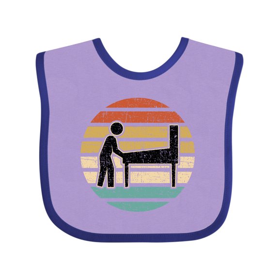 Inktastic Pinball Retro Arcade Game Boys or Girls Baby Bib