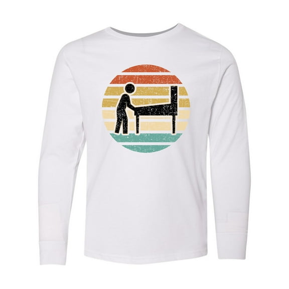 Inktastic Pinball Retro Arcade Game Long Sleeve Youth T-Shirt