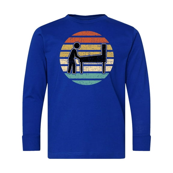 Inktastic Pinball Retro Arcade Game Long Sleeve Youth T-Shirt
