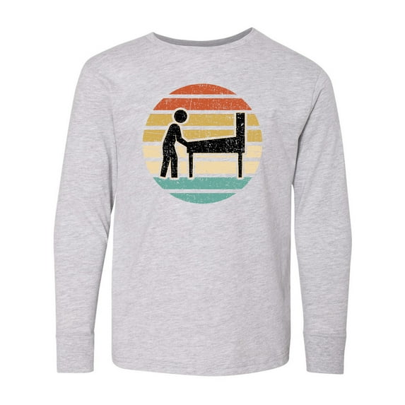Inktastic Pinball Retro Arcade Game Long Sleeve Youth T-Shirt