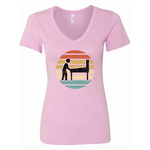 Inktastic Pinball Retro Arcade Game Women's V-Neck T-Shirt