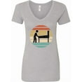 thumbnail image 1 of Inktastic Pinball Retro Arcade Game Women's V-Neck T-Shirt, 1 of 5