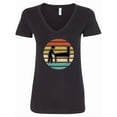 thumbnail image 1 of Inktastic Pinball Retro Arcade Game Women's V-Neck T-Shirt, 1 of 5