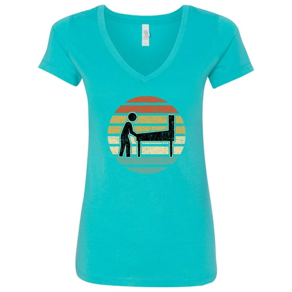 Inktastic Pinball Retro Arcade Game Women's V-Neck T-Shirt