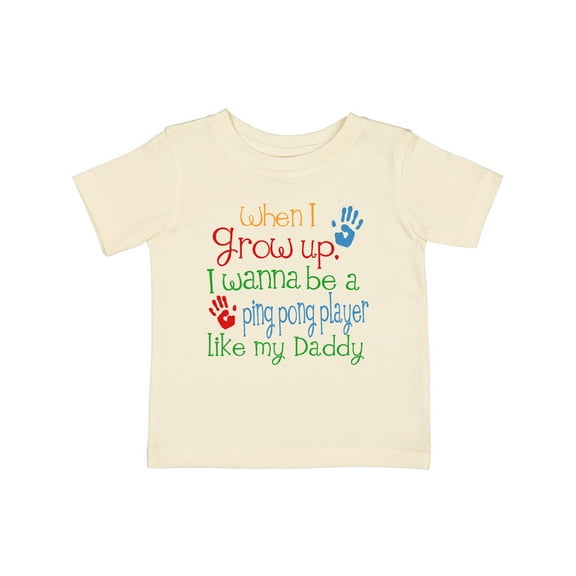 Inktastic Ping Pong Player Like Daddy Boys or Girls Baby T-Shirt