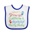 thumbnail image 1 of Inktastic Ping Pong Player like Daddy Boys or Girls Baby Bib, 1 of 4