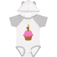 thumbnail image 1 of Inktastic Pink 1st Birthday Cupcake Girls Baby Bodysuit, 1 of 5
