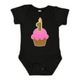 thumbnail image 1 of Inktastic Pink 1st Birthday Cupcake Girls Baby Bodysuit, 1 of 5