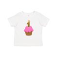 thumbnail image 1 of Inktastic Pink 1st Birthday Cupcake Girls Baby T-Shirt, 1 of 5