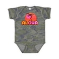 thumbnail image 1 of Inktastic Pink Aloha Palm Girls Baby Bodysuit, 1 of 5