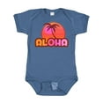 thumbnail image 1 of Inktastic Pink Aloha Palm Girls Baby Bodysuit, 1 of 5
