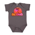 thumbnail image 1 of Inktastic Pink Aloha Palm Girls Baby Bodysuit, 1 of 5