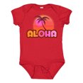 thumbnail image 1 of Inktastic Pink Aloha Palm Girls Baby Bodysuit, 1 of 5