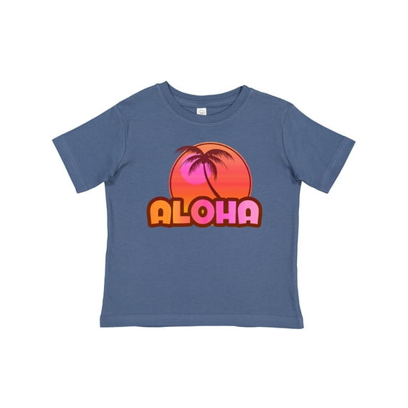 Inktastic Pink Aloha Palm Girls Baby T-Shirt