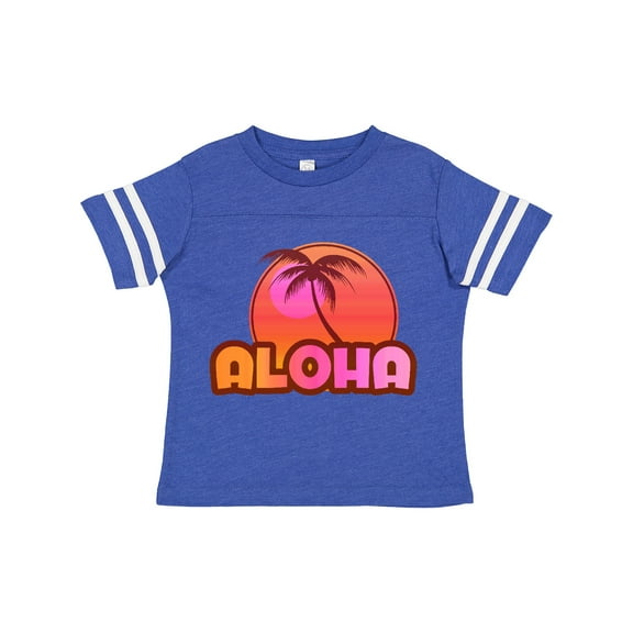 Inktastic Pink Aloha Palm Girls Toddler T-Shirt