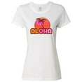 thumbnail image 1 of Inktastic Pink Aloha Palm Women's T-Shirt, 1 of 5