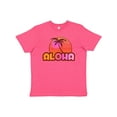 thumbnail image 1 of Inktastic Pink Aloha Palm Youth T-Shirt, 1 of 5