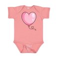 thumbnail image 1 of Inktastic Pink Balloon Heart Boys or Girls Baby Bodysuit, 1 of 5