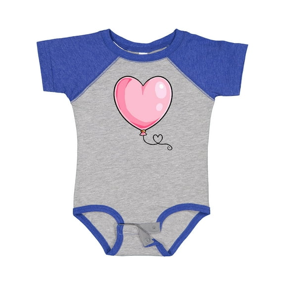 Inktastic Pink Balloon Heart Boys or Girls Baby Bodysuit