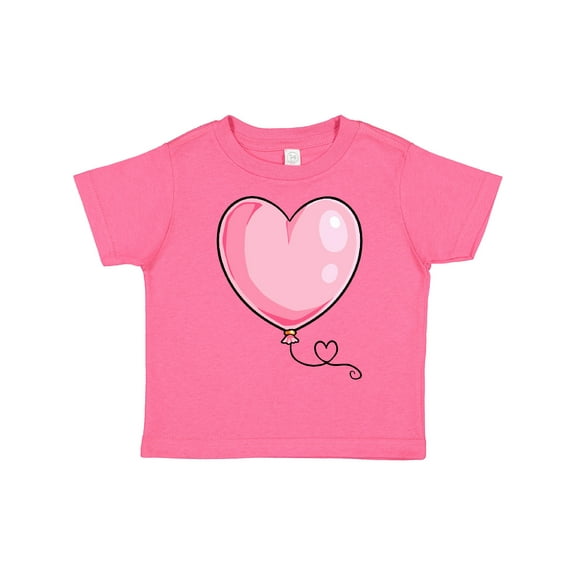 Inktastic Pink Balloon Heart Boys or Girls Toddler T-Shirt