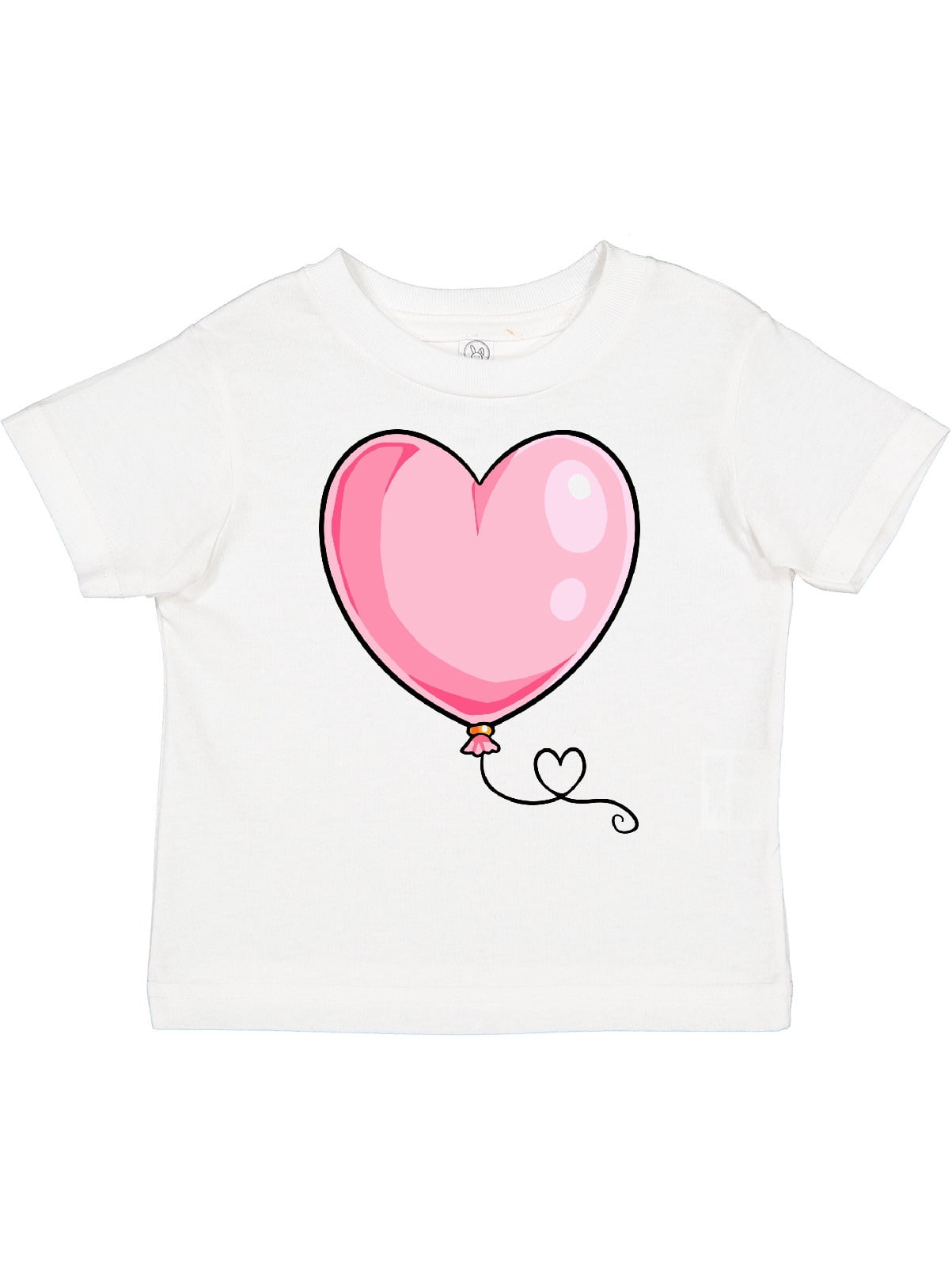 Inktastic Pink Balloon Heart Boys or Girls Toddler T-Shirt
