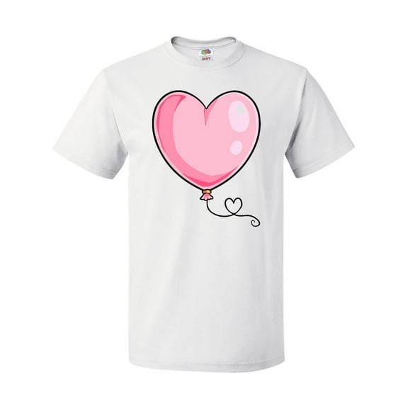 Inktastic Pink Balloon Heart T-Shirt