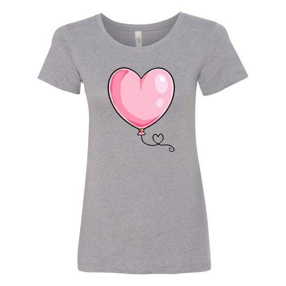 Inktastic Pink Balloon Heart Women's T-Shirt