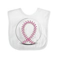 thumbnail image 1 of Inktastic Pink Breast Cancer Ribbon Baseba Boys or Girls Baby Bib, 1 of 4
