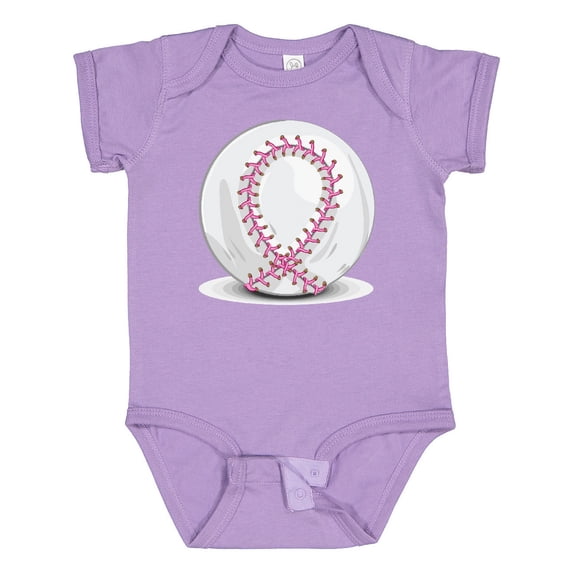 Inktastic Pink Breast Cancer Ribbon Baseba Boys or Girls Baby Bodysuit