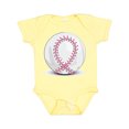 thumbnail image 1 of Inktastic Pink Breast Cancer Ribbon Baseba Boys or Girls Baby Bodysuit, 1 of 4