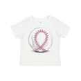thumbnail image 1 of Inktastic Pink Breast Cancer Ribbon Baseball Boys or Girls Toddler T-Shirt, 1 of 5