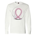 thumbnail image 1 of Inktastic Pink Breast Cancer Ribbon Baseba Long Sleeve T-Shirt, 1 of 5