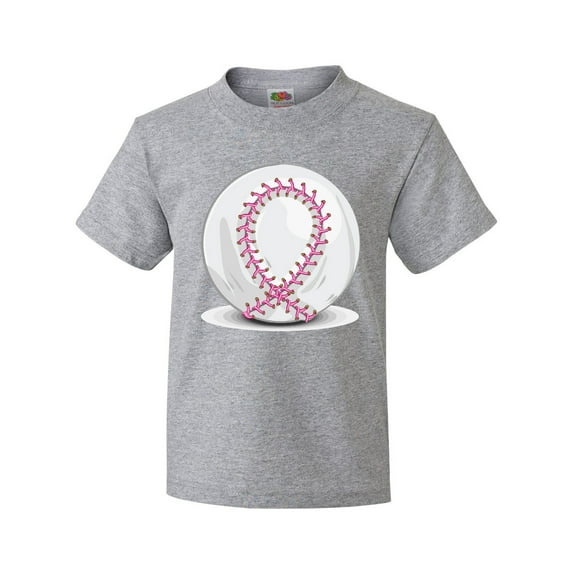 Inktastic Pink Breast Cancer Ribbon Baseba Youth T-Shirt