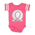thumbnail image 1 of Inktastic Pink Breast Cancer Ribbon Baseball Boys or Girls Baby Bodysuit, 1 of 5