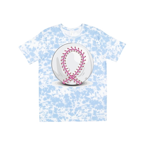 Inktastic Pink Breast Cancer Ribbon Baseball T-Shirt
