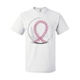 thumbnail image 1 of Inktastic Pink Breast Cancer Ribbon Baseball T-Shirt, 1 of 5