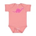 thumbnail image 1 of Inktastic Pink Dinosaur Girls Baby Bodysuit, 1 of 5