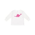 thumbnail image 1 of Inktastic Pink Dinosaur Girls Long Sleeve Toddler T-Shirt, 1 of 5