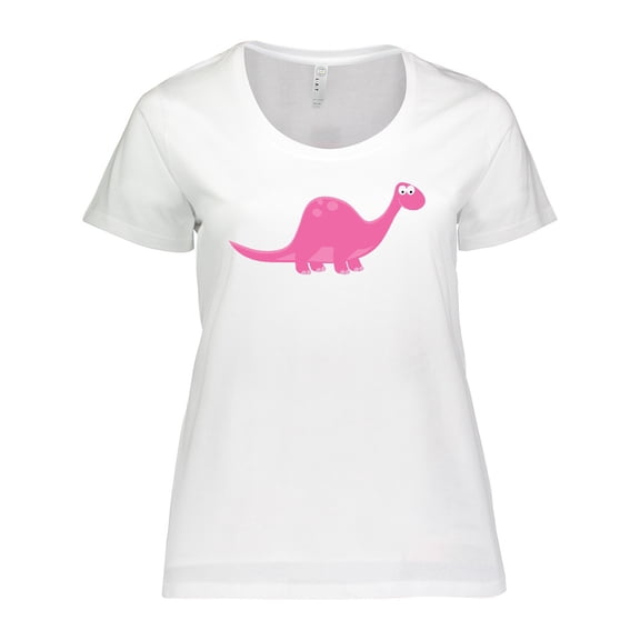 Inktastic Pink Dinosaur Women's Plus Size T-Shirt