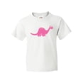 thumbnail image 1 of Inktastic Pink Dinosaur Youth T-Shirt, 1 of 5
