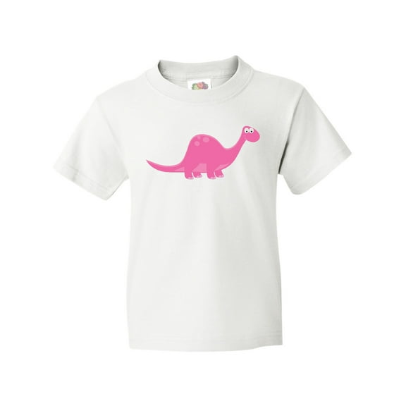 Inktastic Pink Dinosaur Youth T-Shirt