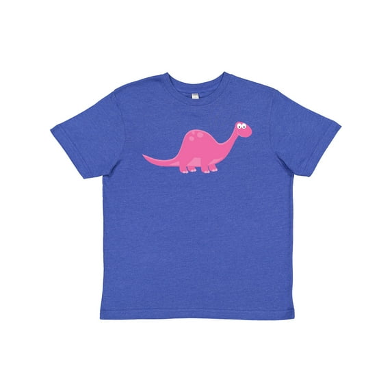 Inktastic Pink Dinosaur Youth T-Shirt