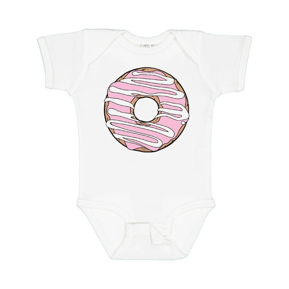 Inktastic Pink Donut, Donut Frosting, Donut Icing, Glaze Boys or Girls Baby Bodysuit
