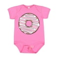 thumbnail image 1 of Inktastic Pink Donut, Donut Frosting, Donut Icing, Glaze Boys or Girls Baby Bodysuit, 1 of 5