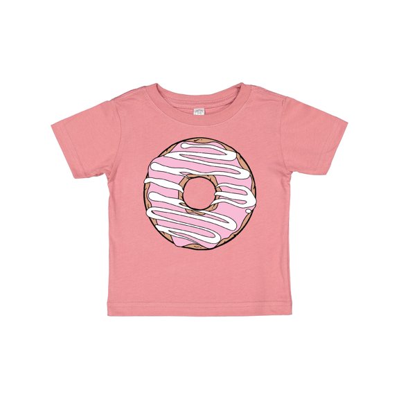 Inktastic Donut Pink Frosting White Icing Boys or Girls Baby T-Shirt