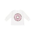 thumbnail image 1 of Inktastic Pink Donut, Donut Frosting, Donut Icing, Glaze Boys or Girls Long Sleeve Toddler T-Shirt, 1 of 5