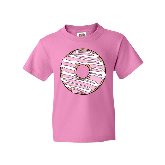 Inktastic Pink Donut, Donut Frosting, Donut Icing, Glaze Youth T-Shirt